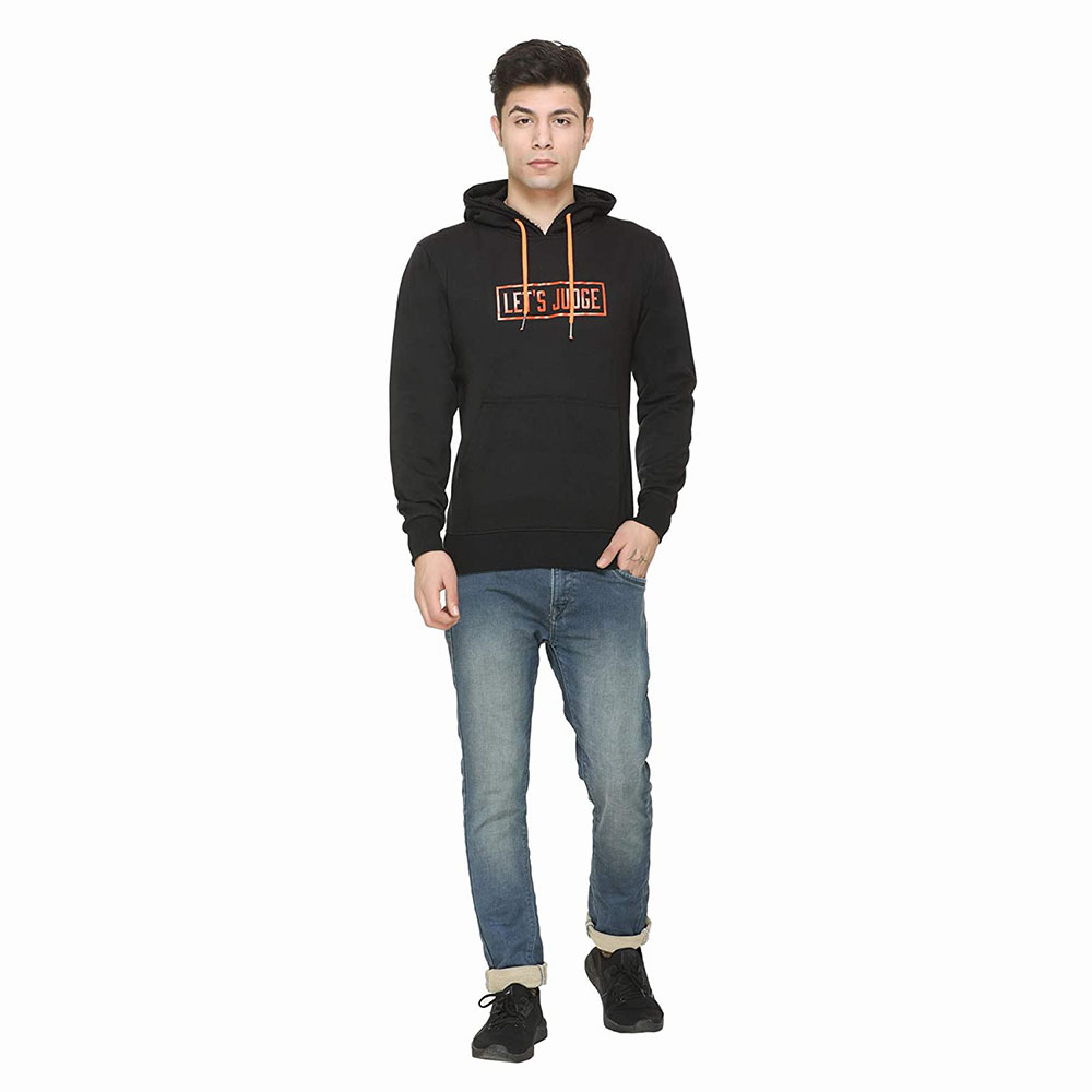 New Arrival Custom Wholesale Blank 300 Gsm Heavyweight 100% Cotton Fleece Pullover Men Hoodie In Bulk